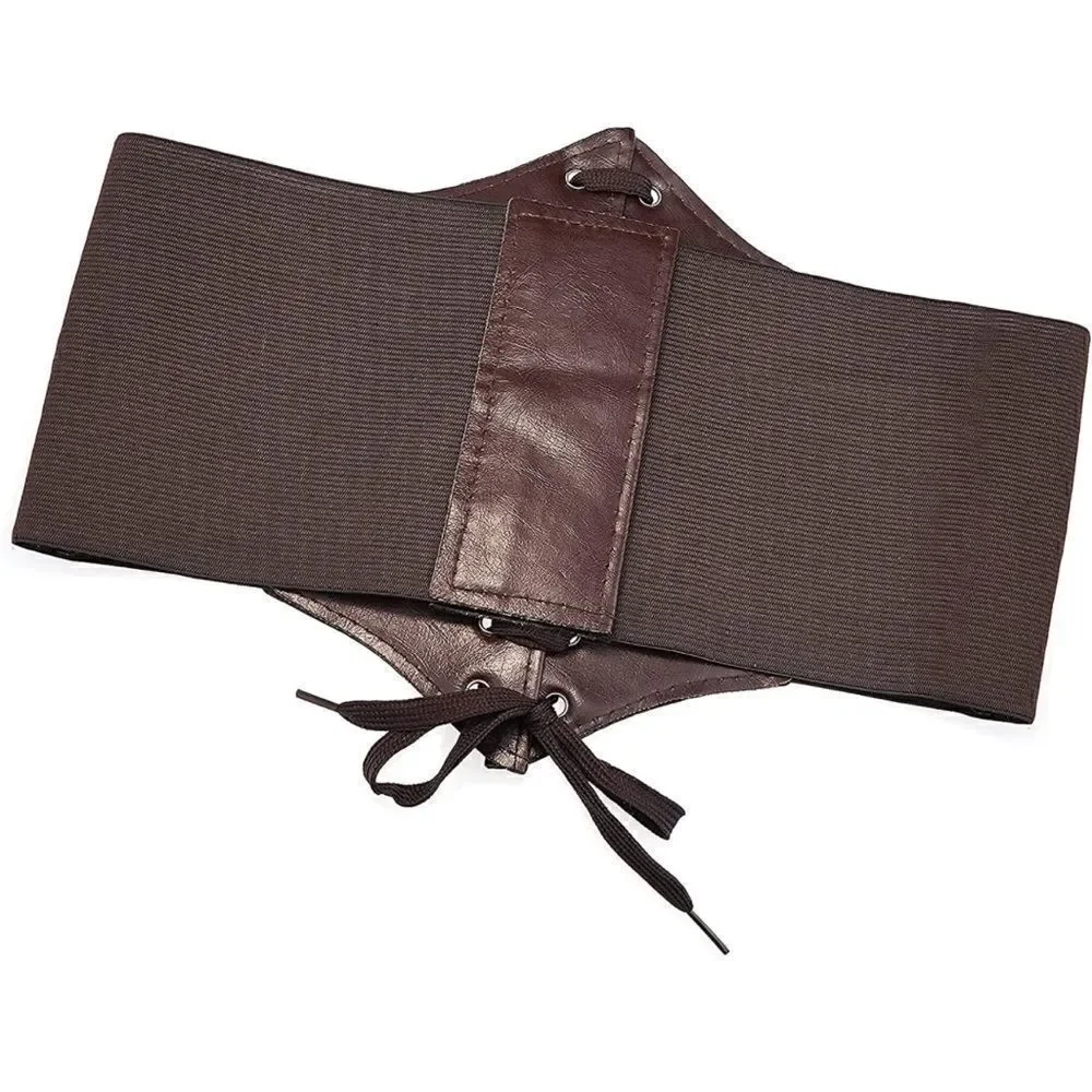 Brown corset belt